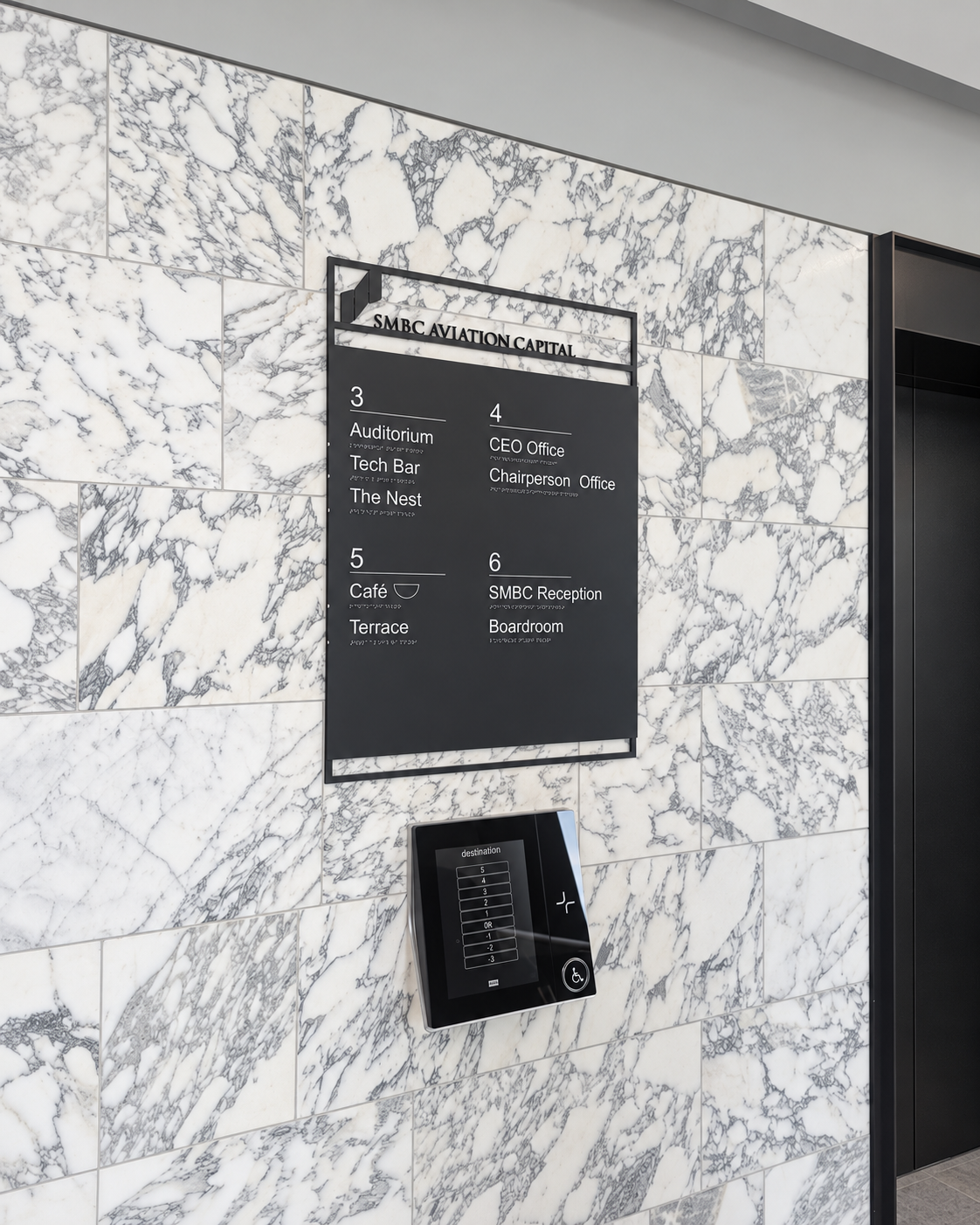 SMBC Aviation Dublin SMBC wayfinding system — image 1